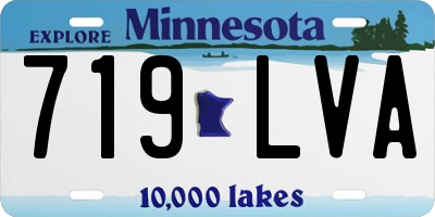MN license plate 719LVA