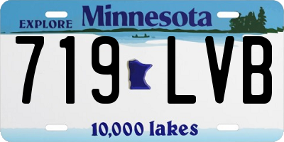 MN license plate 719LVB