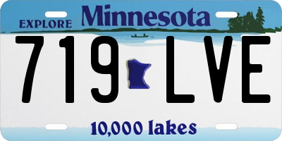 MN license plate 719LVE