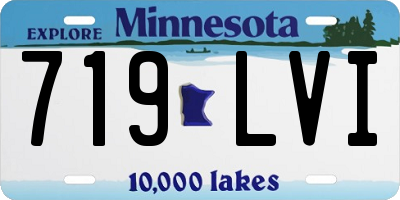 MN license plate 719LVI