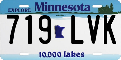 MN license plate 719LVK