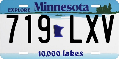 MN license plate 719LXV