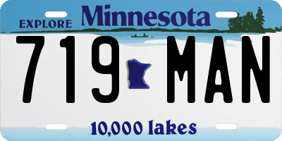 MN license plate 719MAN