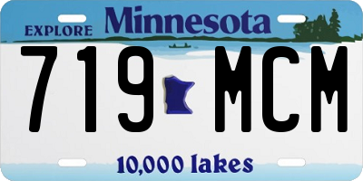 MN license plate 719MCM