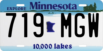MN license plate 719MGW