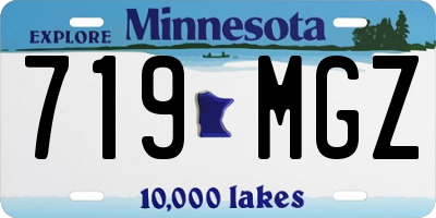 MN license plate 719MGZ