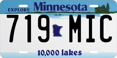 MN license plate 719MIC