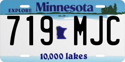 MN license plate 719MJC