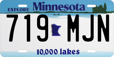 MN license plate 719MJN