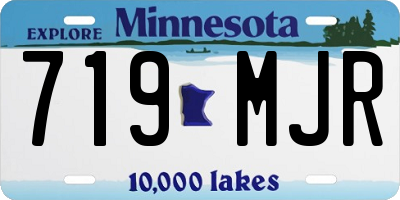 MN license plate 719MJR