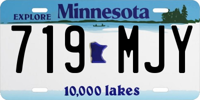 MN license plate 719MJY