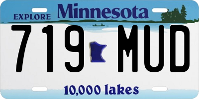 MN license plate 719MUD