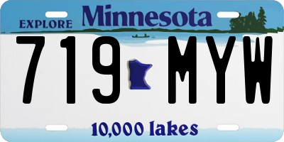 MN license plate 719MYW