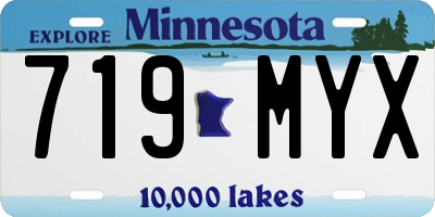 MN license plate 719MYX