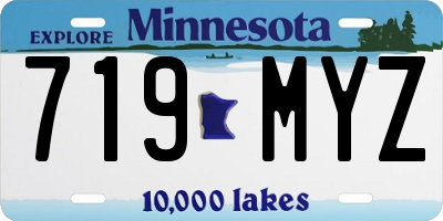 MN license plate 719MYZ