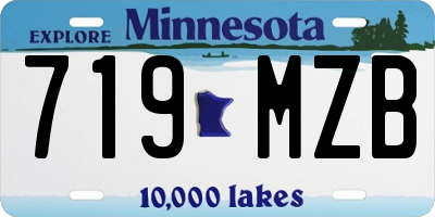 MN license plate 719MZB