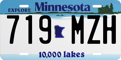 MN license plate 719MZH