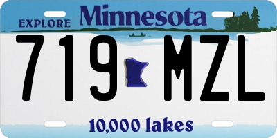 MN license plate 719MZL