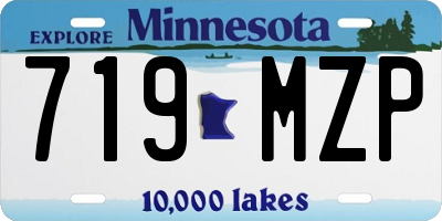 MN license plate 719MZP