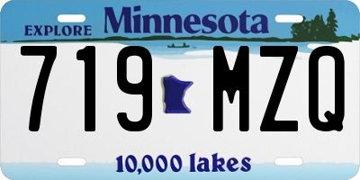 MN license plate 719MZQ
