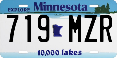 MN license plate 719MZR