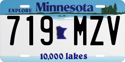 MN license plate 719MZV