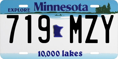 MN license plate 719MZY