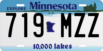 MN license plate 719MZZ