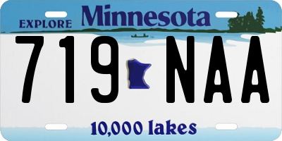 MN license plate 719NAA