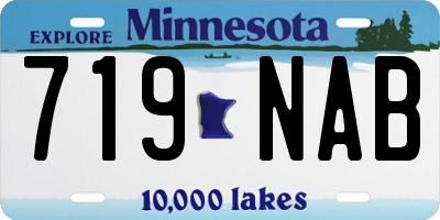 MN license plate 719NAB