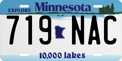 MN license plate 719NAC