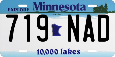 MN license plate 719NAD