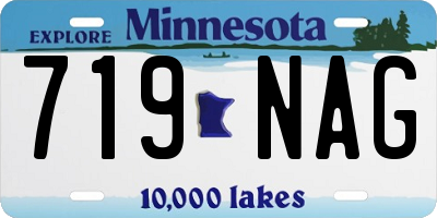 MN license plate 719NAG