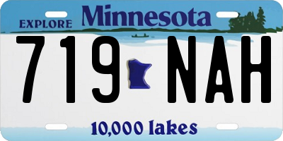 MN license plate 719NAH