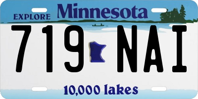 MN license plate 719NAI