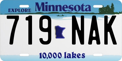 MN license plate 719NAK