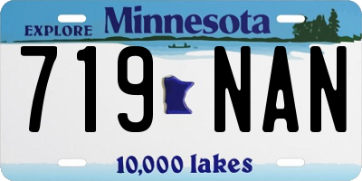 MN license plate 719NAN