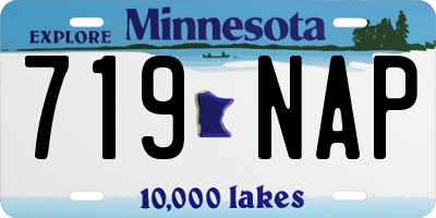 MN license plate 719NAP