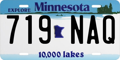MN license plate 719NAQ