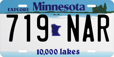 MN license plate 719NAR