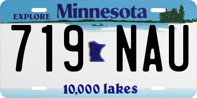 MN license plate 719NAU