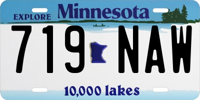 MN license plate 719NAW