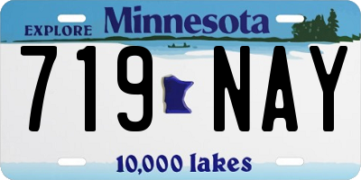 MN license plate 719NAY