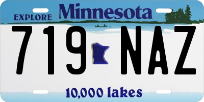 MN license plate 719NAZ