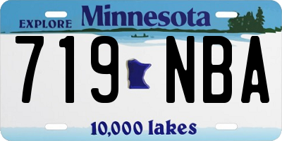 MN license plate 719NBA