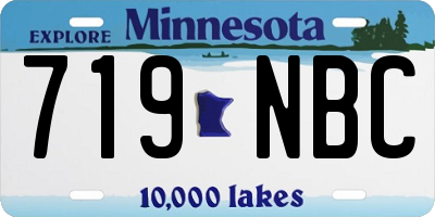 MN license plate 719NBC