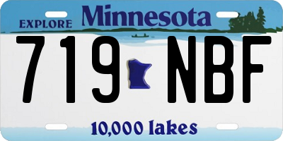 MN license plate 719NBF