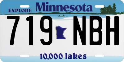 MN license plate 719NBH
