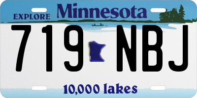 MN license plate 719NBJ