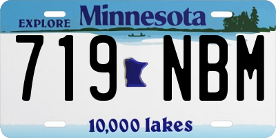 MN license plate 719NBM